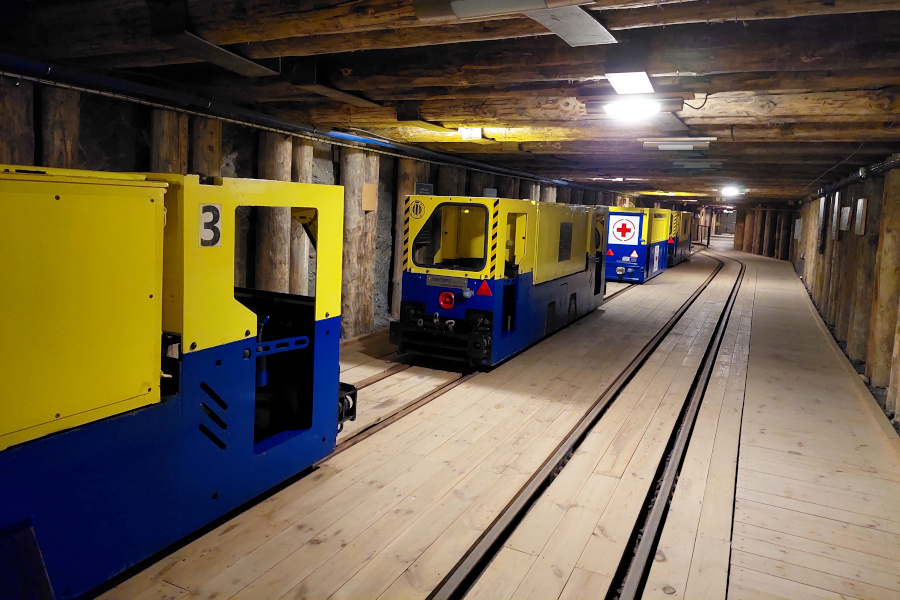 Kopalnia soli w Wieliczce - kolejka górnicza