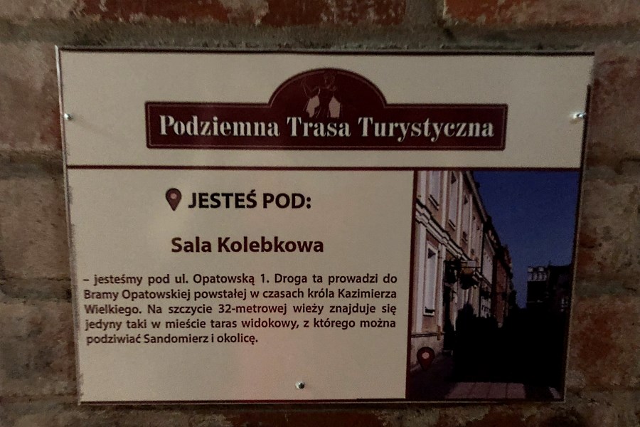 Podziemna trasa turystyczna w Sandomierzu 