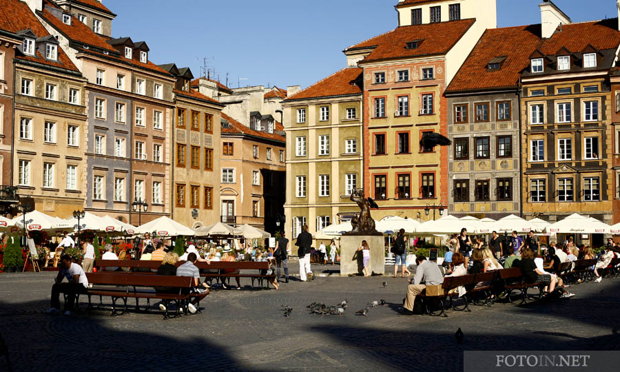 Rynek starego miasta w Warszawie