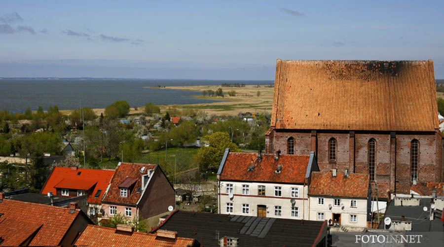Widok z wieży wodnej we Fromborku